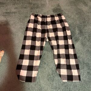 Women’s Black and White Checkered Pajama Pants
